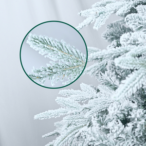 Tự động mở/đóng để thuận tiện hơn! 4-7.5ft PE + PVC Cây giáng sinh nhân tạo, tiết kiệm thời gian và nỗ lực để làm sáng giáng sinh - Product Image 4