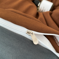 Parure de lit respirante en microfibre lavée avec housse de couette et surpiqûres bicolores – Vente en gros