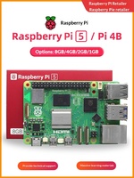 Placa de Desarrollo Raspberry Pi 5 Generación 5B/4B, Placa Base de 8GB con USB, Ethernet, PoE, GPIO para Programación en Python, Kit de IA