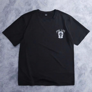 Camiseta Casual de Manga Corta con Hombros Caídos y Estampado para Hombre, para Raperos, para Salir, Personalizable, Unisex. F10 - Product Image 1