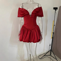 Robes de Soirée Épaules Dénudées et Col en V Sexy pour Dames 2025, Robes de Fête Club Moulantes avec Baleines, Robe d'Anniversaire de Luxe, Robe de Soirée Élégante pour Femmes