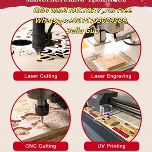 Servicio de Corte Láser Personalizado, Adornos de Madera con Diseño Hawaiano Ohana, Colgante Encantador Navideño Hawaiano 3D con Plumeri - Product Image 4