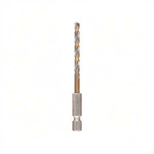 Broca de impacto negra dorada de 1/4 de pulgada para taladrar metal, madera y plástico - Product Image 2