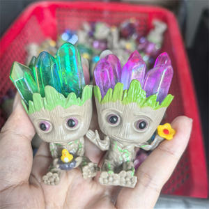 بيع بالجملة عينات كريستال طبيعية ملونة حرف grots Aura ديكورات لهدايا ديكور المنزل - Product Image 2