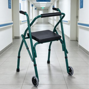 Zhi Ning <b>Walker</b> Rollator Standard Single-Wheel Model With Seat For <b>Elderly</b> And Mobility Assistance - Product Image 1