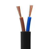 Cable Eléctrico Flexible de Alta Calidad 2*0.3 0.5 0.75, Cable Plano Rvvb con Aislamiento de PVC, Cable de Alimentación de Cobre