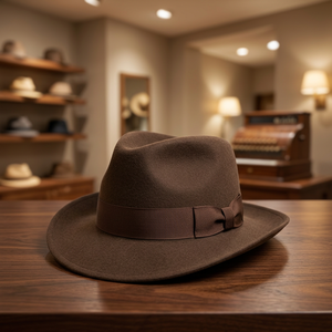 Sombrero Vaquero de Cuero Genuino Estilo Americano, Unisex, para Adultos, Moda Casual, Viajes, Camping, Ciclismo, Playa, Cuatro Estaciones, 100% Cuero de Primera Calidad - Product Image 1