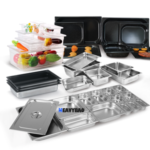 Contenitori Gastronorm in acciaio inox Heavybao, vassoi per alimenti, piatti, contenitori, teglie da portata, attrezzature per catering - Product Image 1