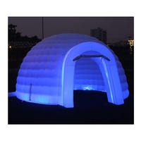 Dôme de boîte de nuit gonflable géant de 10m x 12m avec un design luxueux et un matériau en PVC pour une utilisation en extérieur