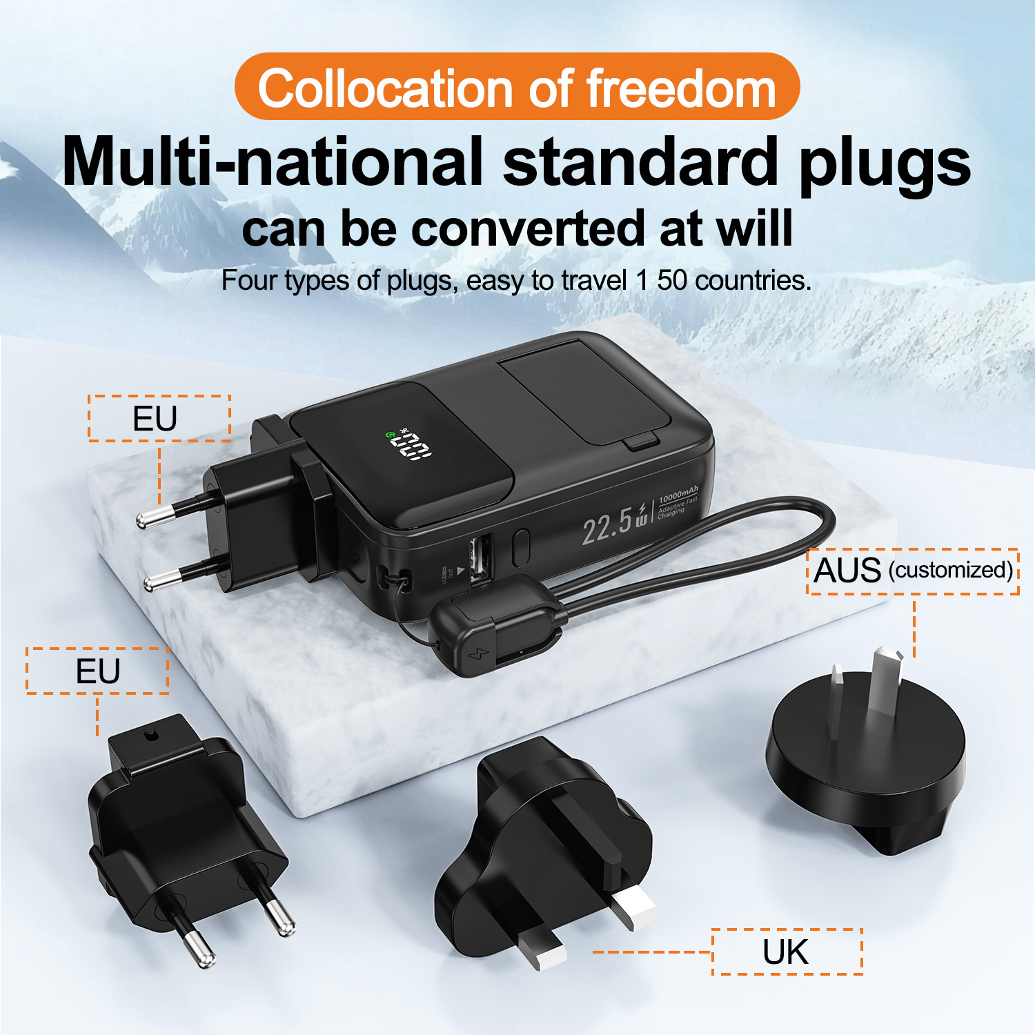 Enchufe de viaje (Contactar con atención al cliente)