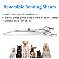 Brosses de toilettage pour animaux de compagnie en acier inoxydable de luxe Done-Sure, brosses courbées à bords tranchants, outils de coupe pour chiens et chats, kit de coiffure pour animaux