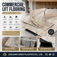 Suelo Vinílico con Diseño de Espiga, Aspecto de Hormigón, Parqué Chevron, Resistente al Desgaste, Impermeable, Rústico, de Grado Comercial, Moderno, para Tiendas
