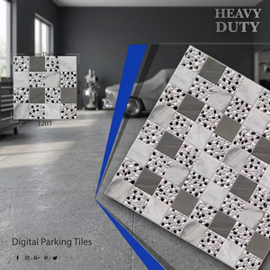 Carreaux de sol en porcelaine de qualité supérieure, style rustique, 400x400 mm (40x40 cm), pour parking, jardin et allées extérieures - Product Image 2
