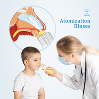 Aspirateur nasal et irrigateur électrique multifonction 2 en 1, forte aspiration, pompe à vide pour le nez de bébé en silicone