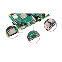 Carte de développement Raspberry Pi 3B avec WiFi, 1 Go de RAM DDR2, processeur BCM2837B0, fabriqué aux États-Unis, 100 % neuf