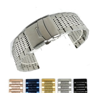 Correa de Reloj de Malla de Acero Inoxidable con Logotipo Personalizado, Estilo Milanés Grueso, Magnética, Tipo Tiburón, 18mm 20mm 22mm 24mm - Product Image 2