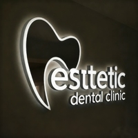 Lettres 3D personnalisées rétroéclairées par LED, enseigne murale publicitaire intérieure pour les hôpitaux, les cabinets dentaires et les salons de coiffure