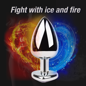 S-hande 3 pièces/ensemble S M L Plug anal en métal, plug anal Fetis, jouets sexuels anaux pour adultes, bijoux en cristal en forme de cœur, plug anal pour homme et femme - Product Image 3