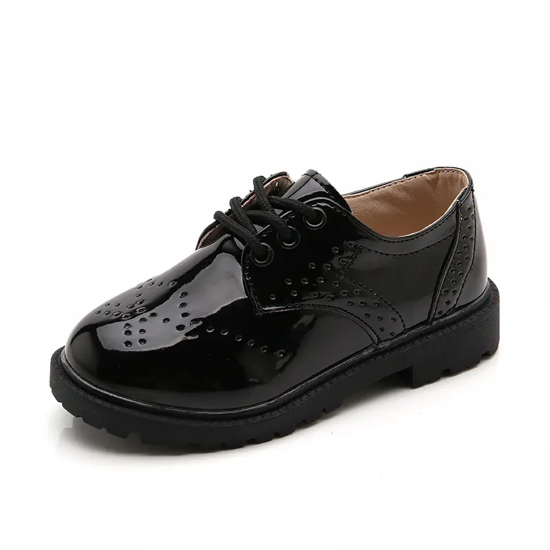 Wholesale New Spring Autumn Children Leather Shoes Boys Flats Casual Shoes Kids Soft Bottom Comfortable Outdoor Walking Shoes