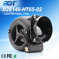 Ventilateur de refroidissement à double entrée à haut débit d'air, impeller de 146 mm, D2E146-HT65-02, unité de remplacement OEM pour la ventilation CVC, équipement d'automatisation