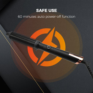 Xách tay điện tóc Styler với PTC gốm nóng Bàn chải tóc nóng làm mịn và Curler <span class=keywords><strong>Volumizer</strong></span> - Product Image 3