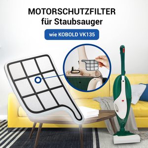 Filtro di Ricambio Protezione Motore per Aspirapolvere Vorwerk <span class=keywords><strong>Folletto</strong></span> 135 e Parti di Ricambio Vk 135 - Product Image 4