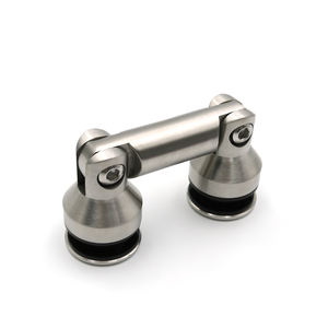 Design moderne réglable en acier fixe connecteur de verre mur panneau de verre <span class=keywords><strong>coin</strong></span> raccords en gros installation de vis pour salle de bain - Product Image 2