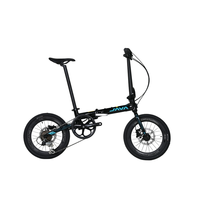 Vélo pliable compact Java X2 20 pouces, 7 vitesses, cadre léger, avec roues en alliage d'aluminium
