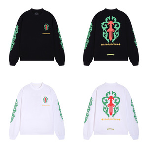 2025 Hochwertiges 100% Baumwolle Doppelgarn Langarm-T-Shirt für Herren und Damen Digitaldruck Strickstoff - Product Image 4