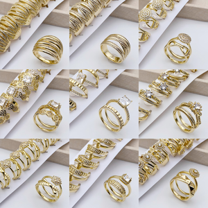 Anillos Religiosos Chapados en Oro de 14K con Diseños Variados, Precio de Fábrica <span class=keywords><strong>XUPING</strong></span>, Joyería al por Mayor para Mujer - Product Image 2