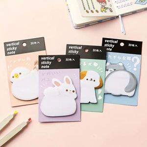 Animal Series <b>Memo</b> <b>Pads</b> Cute Shaped Sticky Notes High Adhesion for Leaving Messages Essential Stationery for Students for - Product Image 1