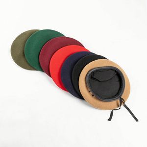 Bérets personnalisés avec broderie, couleur unie, polyester, bérets décontractés pour enfants, plage, voyage, pour hommes et femmes - Product Image 2