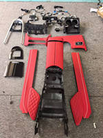 Kit de rétrofit pour console centrale et accoudoir en cuir rouge style W465 pour Mercedes Benz Classe G W463 G500 G55 G63 G350