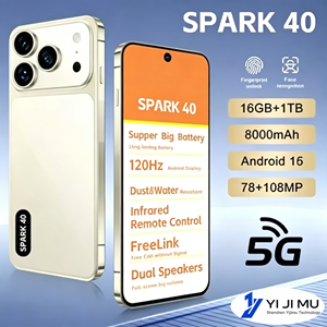 TECON Spark 4016G+1TB Android 16 Global 5G Pantalla HD de 7.3 Pulgadas Cámara de 108MP Frecuencia de Actualización de 144Hz Doble SIM - Product Image 1