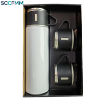 Nouveau transfert de chaleur Deluxe Bullet 304 tasse thermos en acier inoxydable Sublimation blanc enduit tasse à eau coffret cadeau avec boîte-cadeau