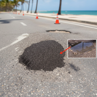 Asphalte modifié Roadphalt, asphalte liquide froid de qualité supérieure pour la construction routière, sac de 25 kg