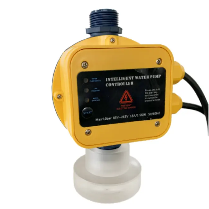 PS01A Model Custom Design Yellow Automatic Pressure Control Switch Smart Pump Controller