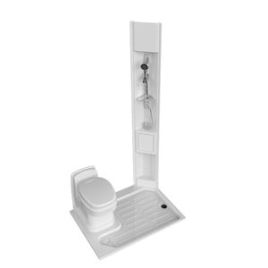 Armoire de Salle de Bain Portable Multifonctionnelle pour Camping-car, avec Toilettes à Cassette, Receveur de <span class=keywords><strong>Douche</strong></span> et Lavabo - Product Image 1
