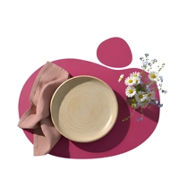 Set de table contemporain en similicuir PU écologique, imperméable et anti-taches, idéal pour hôtels et restaurants, 44*30cm