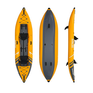 Kayak gonflable <span class=keywords><strong>pour</strong></span> deux personnes, bateau de pêche gonflable, bateau pneumatique à rames, bateau d'assaut, canoë - Product Image 2