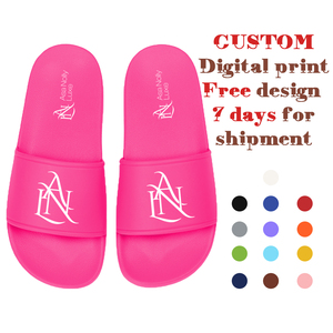 รองเท้าแตะสไลด์ปรับแต่งได้รองเท้าแตะกลางแจ้งนุ่มกันน้ำผลิตตามสั่ง - Product Image 1
