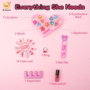 Ensemble de cosmétiques lavables pour filles S&Li, kit de <span class=keywords><strong>maquillage</strong></span> pour enfants, coffret de beauté pour enfants, <span class=keywords><strong>jouet</strong></span> en plastique de mode, vente en gros, marque privée OEM/ODM - Product Image 4