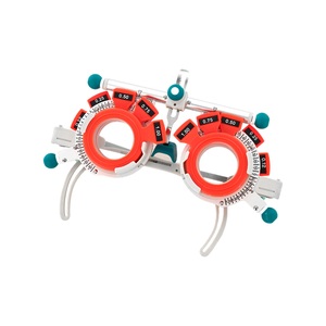 Marco de Foróptero de Plástico y Metal TF-4880A con Detalles en Verde Azulado y Escalas de Medición para Optometría, Uso Profesional - Product Image 4