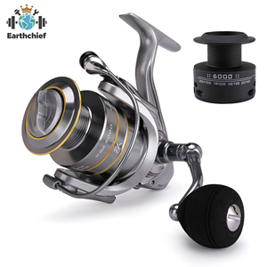 Carrete de Pesca Giratorio de Aleación de Aluminio <span class=keywords><strong>Navion</strong></span> Serie NA 1000-7000 para Mano Izquierda, para Cañas de Mar y Equipo de Pesca - Product Image 1