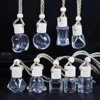 MUB 5ml/8ml/10ml diffuseur de désodorisant d'air de voiture de luxe bouteille en verre Mini pot de diffuseur suspendu de voiture vide