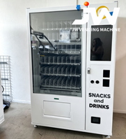 Distributeurs automatiques pour écoles/bureaux/parcs, blanc/noir, ISO9001, distributeur automatique de snacks et de boissons avec paiement par carte