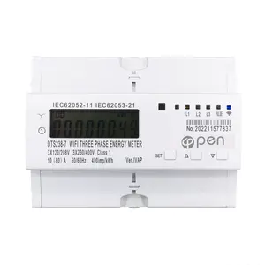 Open Elektrische Tuya Smart Drie Fase Wifi/RS485 Energiemeter Din Rail Current Voltage Power Display DTS238-7 Energie Meter