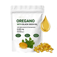 Huile d'origan sauvage certifiée GMP, huile de graines noires en gélules, auditée SGS, complément de soutien immunitaire, vente en gros, OEM, marque privée