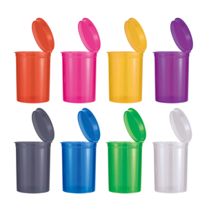 30dram 60dram 90dram 116dram 120dr Custom Logo Child Proof Small Vial Child Resistant Container Pill Bottle Plastic Pop Top Tube