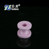 Poli fabriqué en Chine industrie textile usine vente directe Al2O3 poulie de rouleau de guidage en céramique d'alumine